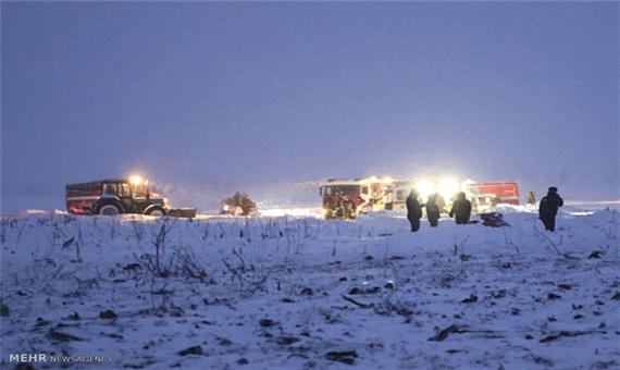 تردد دشوار در محل حادثه سقوط هواپیما /محل حادثه برف پوش است
