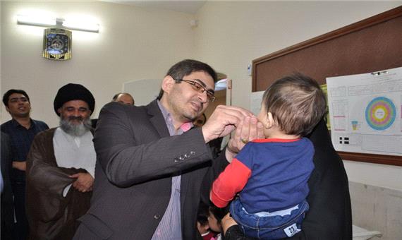 ایمن سازی تکمیلی فلج اطفال در کاشان آغاز شد