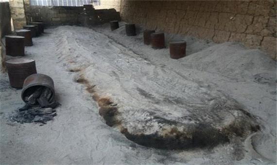 تخریب هشت چاه زغال غیرمجاز در شهر کوشک