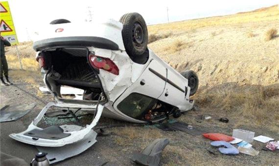 پنج نفر بر اثر واژگونی خودرو در نایین مصدوم شدند