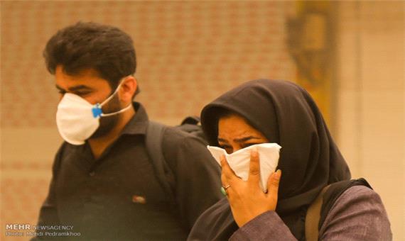 هوای اصفهان به علت جو پایدار غبارآلود می‌شود