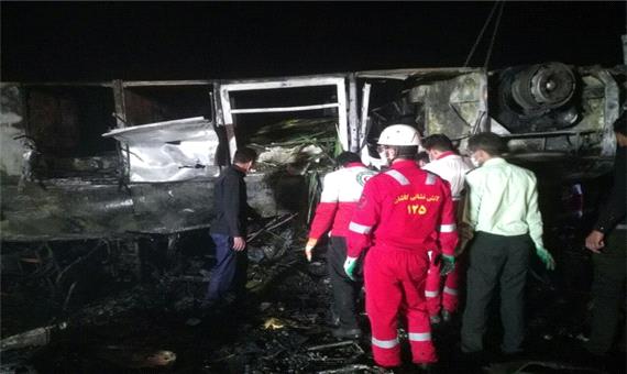 علت حادثه تصادف در اتوبان کاشان - نطنز مشخص نیست