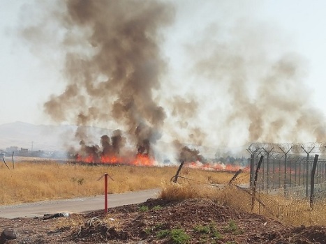 آتش‌سوزی در فرودگاه کرمانشاه